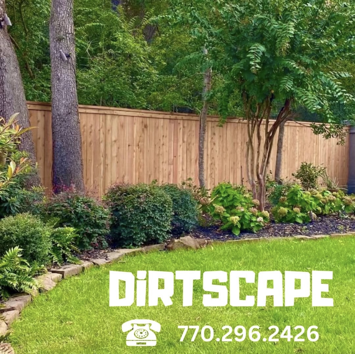 Healthy, well-maintained lawn with professional mowing and care